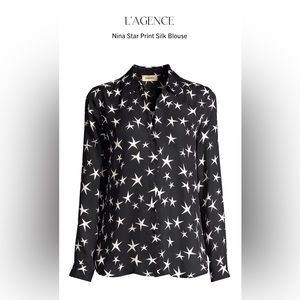 COPY - l'agence // nina silk star blouse